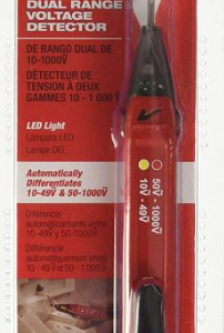 2203-20 DETECTOR DE VOLTAJE DUAL CON LUZ USO CON BATERIAS AA 10-49V Y 50-1000V